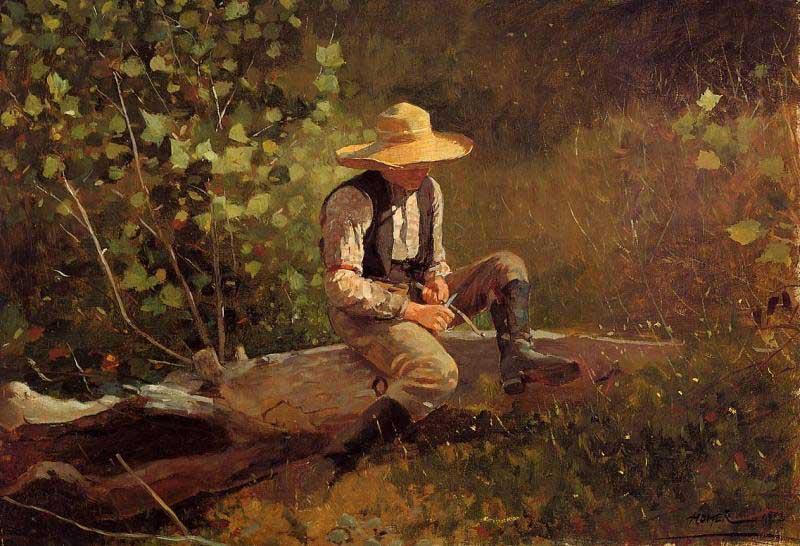 Winslow Homer The Whittling Boy oil painting image